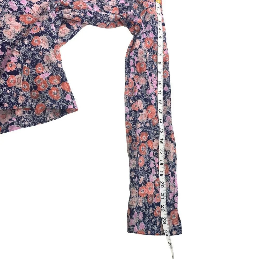 Carve Designs Dylan coverup tunic top hoodie floral fly weight organic cotton S - Picture 8 of 11